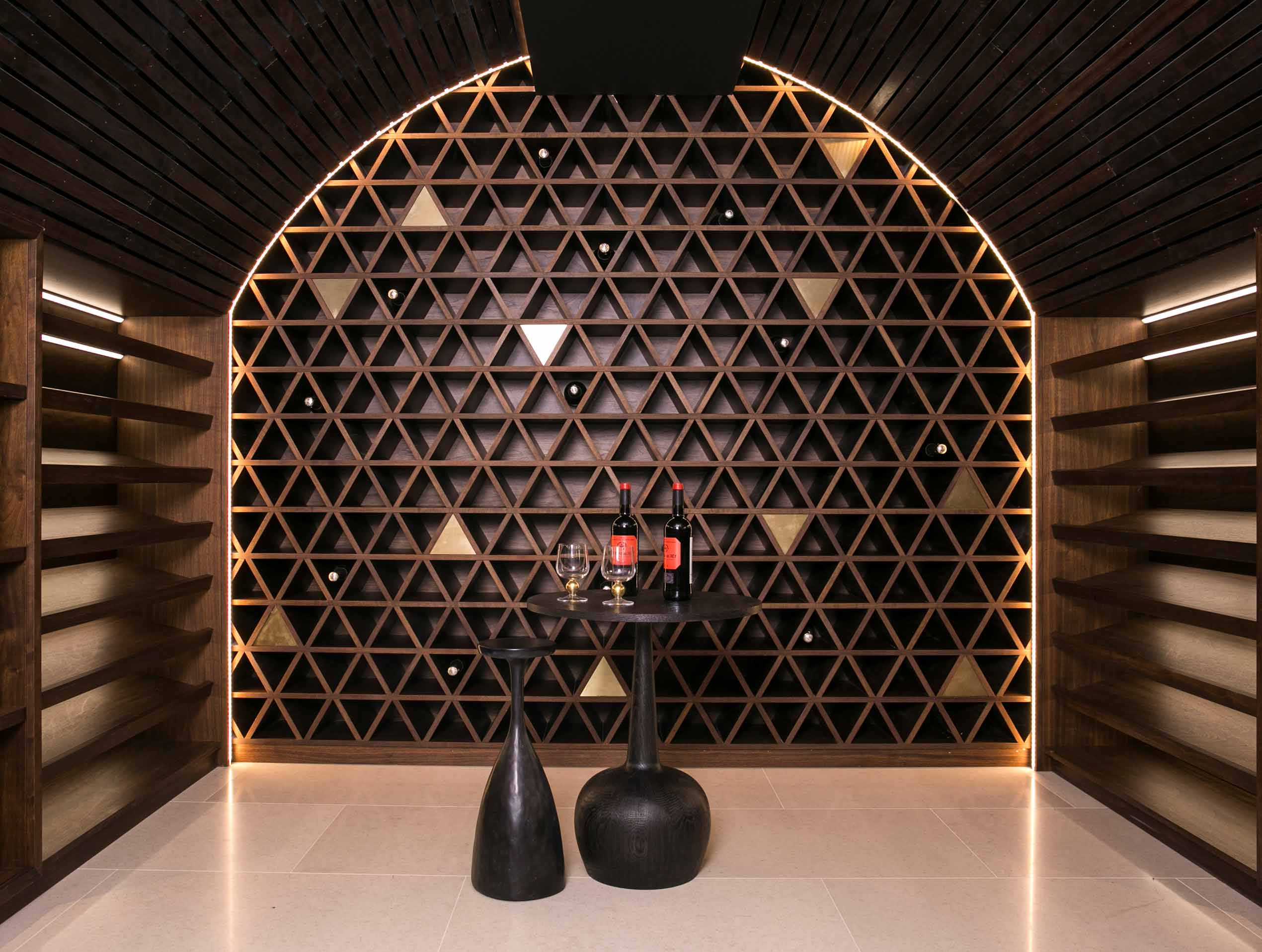 Ethos Construction joinery detail | Wine Room